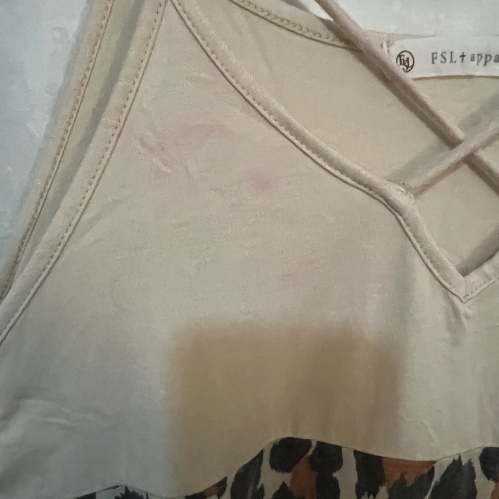 Small Cheetah Print Tank.